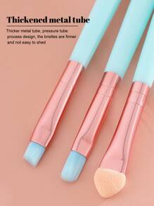 Set de 5 brochas de maquillaje, set de brochas, kit de brochas de maquillaje, set de brochas de maquillaje, set de maquillaje completo, set de brochas de maquillaje, kit de maquillaje completo, set de brochas, set de brochas de maquillaje, set de regalo de maquillaje, set - Multicolor - Ver 3