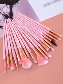 18pcs Makeup Brush Sets Premium Synthetic Hair Eyeshadow Blending Brush Sets Cosmetics Tools For Face And Eyes,Brush Set,Makeup Brush Kit,Make Up Brush Set,Make Up Set Complete,Makeup Brush Set,Complete Makeup Kit,Brush Kit,Brushes Makeup Set,Makeup Gift Set - Pink - View 1