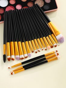 20pcs Makeup Brush Sets Premium Synthetic Hair Eyeshadow Blending Brush Sets Cosmetics Tools For Face And Eyes,Brush Set,Makeup Brush Kit,Make Up Brush Set,Make Up Set Complete,Makeup Brush Set,Complete Makeup Kit,Brush Kit,Brushes Makeup Set,Makeup Gift Set,Set - Black - View 2