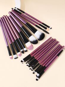 22pcs Makeup Brush Set,Brush Set,Makeup Brush Kit,Make Up Brush Set,Make Up Set Complete,Makeup Brush Set,Complete Makeup Kit,Brush Kit,Brushes Makeup Set,Makeup Gift Set,Set - Purple - View 1