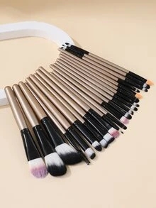 22pcs Makeup Brush Set,Brush Set,Makeup Brush Kit,Make Up Brush Set,Make Up Set Complete,Makeup Brush Set,Complete Makeup Kit,Brush Kit,Brushes Makeup Set,Makeup Gift Set - Coffee Brown - View 2