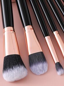 Set de 7 piezas de brochas de maquillaje de pelo sintético premium, juego de brochas para difuminar sombras de ojos, herramientas cosméticas para rostro y ojos, set de brochas, kit de brochas de maquillaje, set de maquillaje completo, set de brochas de maquillaje, kit de maquillaje completo, kit de brochas, set de brochas de maquillaje, set de regalo de maquillaje - Multicolor - Ver 5