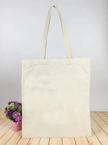 Bolso de compras con gráfico de dibujos animados para hombres, bolso de playa, bolso de compras, bolso reutilizable, bolso de lona para viajes y trabajo - Beis - Ver 2