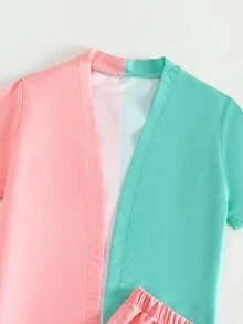 Boys Two Tone Kimono & Beach Shorts - Multicolor - View 3