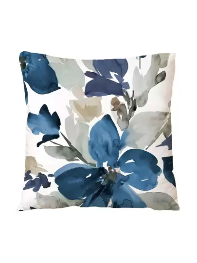 1pc/2pcs Set Plush Ink Print Throw Pillow Cover