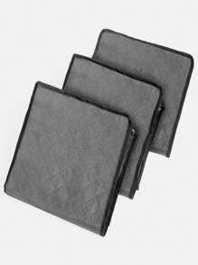 1pc Portable Clothes Storage Bag - Grey - View 3