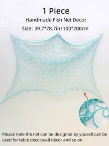 1 pieza Colgante de pared con abertura de pez red - verde menta - Ver 2