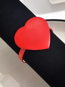 1pc Heart Decor Napkin Ring