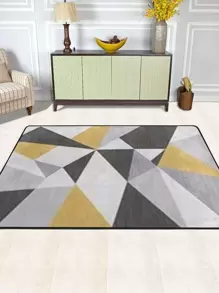 1pc Geometric Pattern Rug - Multicolor - View 3