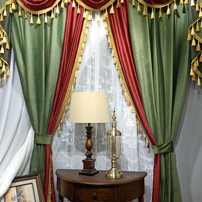 Tassel Decor Single Panel Curtain