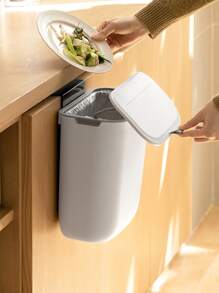 1入組掛壁式垃圾筒 - 白色 - 查看 2