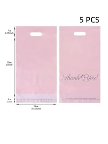5pcs Plain Bubble Mailer - Pink - View 2