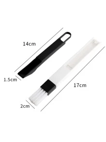 1 Bàn Chải Vệ Sinh Cửa Sổ Máy Tính Đa Năng, bàn Phím Rãnh Cửa Sổ Bụi Xẻng Bụi Xẻng Cửa Sổ Theo Dõi Bụi - màu đen - Xem 3