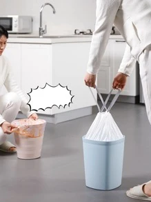 3卷/1卷收口式垃圾袋,適用於小型廚房、浴室、臥室,超強實力、無香味、15件裝,垃圾袋 - 白色 - 查看 4