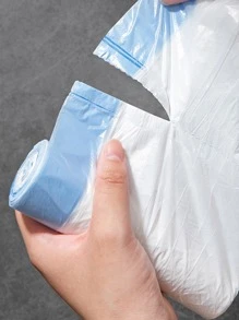 3卷/1卷收口式垃圾袋,適用於小型廚房、浴室、臥室,超強實力、無香味、15件裝,垃圾袋 - 白色 - 查看 6