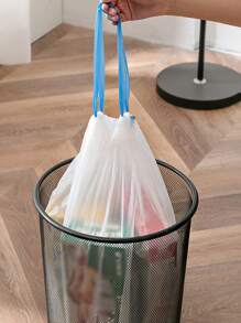 3卷/1卷收口式垃圾袋,適用於小型廚房、浴室、臥室,超強實力、無香味、15件裝,垃圾袋 - 白色 - 查看 7