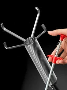 1pc Stainless Steel Sewer Dredging Tool - Multicolor - View 1