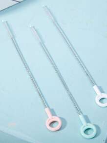 3 件装不锈钢吸管清洁刷，厨房，浴室，家居，家居用品供应商 - 彩色 - 查看 1