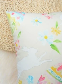 1 cái Vỏ Gối In Hình Thỏ Phục Sinh & Trứng Mà Không Cần Chất Độn - Nhiều màu - Xem 6