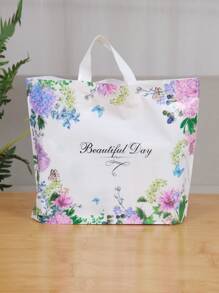 10pcs Floral & Slogan Graphic Gift Bag - Multicolor - View 1