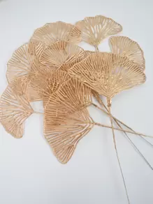 12PCS Artificial Gold Leaf Home Wedding Decoration DIY Artificial Plant Decoration, Valentine Day, Gift Gifts Birthday Graduation