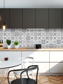 10 pièces Stickers géométriques pour cuisine, stickers, décalcomanies murales, décalcomanies en vinyle pour la décoration de la maison, articles de décoration printanière pour rafraîchir votre maison, stickers de décoration de fête, cadeaux d'anniversaire et de remise des diplômes
