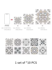 10 pièces Stickers géométriques pour cuisine, stickers, décalcomanies murales, décalcomanies en vinyle pour la décoration de la maison, articles de décoration printanière pour rafraîchir votre maison, stickers de décoration de fête, cadeaux d'anniversaire et de remise des diplômes