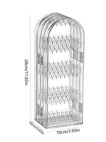 1 pieza Estante de almacenamiento de joya transparente