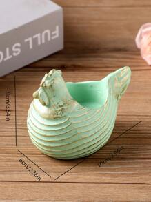 1pc Chicken Shaped Candle Holder - Green - View 3