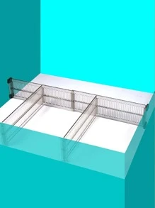 1set Box Pack Drawer Clothing Partition  Decorations   Autumn Decor Festival Decor Room Decor Home Decor Fall Decor Bedroom Decor - Grey - View 8