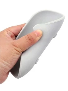 1pc Silicone Soap Dish - Grey - View 4