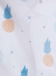 1pc Pineapple Pattern Laundry Bag - Multicolor - View 3