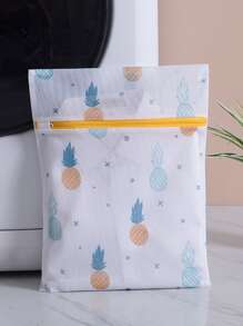1pc Pineapple Pattern Laundry Bag - Multicolor - View 4