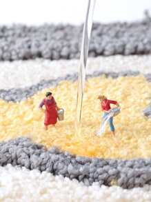 1 pieza Alfombra de baño con estampado de dibujos animados