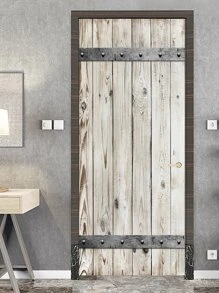 1 pieza Pegatinas para puertas grano de madera - Multicolor - Ver 10