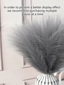 人造仿真蘆葦-假植物蘆葦,適用於婚禮、派對和家居裝飾 - 灰色 - 查看 7