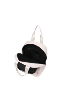 金屬裝飾功能背包 - 米色 - 查看 3