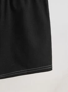 SHEIN 男嬰卡通圖案背心上衣和短褲