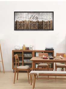 1pc Letter Graphic Unframed Painting - Multicolor - View 8