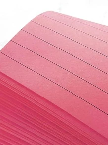 1 pieza con patrón de línea pegajoso creativo portátil Nota adhesiva Almohadilla para alumno - Multicolor - Ver 4