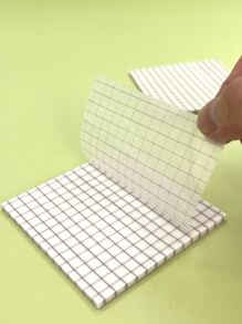 1入組格紋圖案便利貼 - 無色 - 查看 1