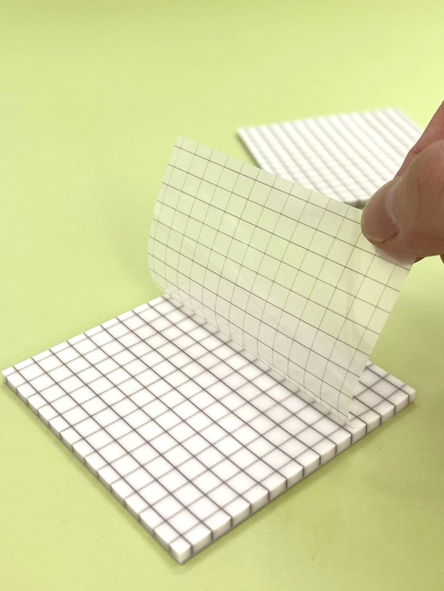 1入組格紋圖案便利貼 - 無色 - 查看 1