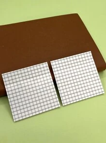 1入組格紋圖案便利貼 - 無色 - 查看 6