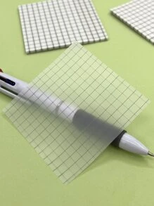 1入組格紋圖案便利貼 - 無色 - 查看 7