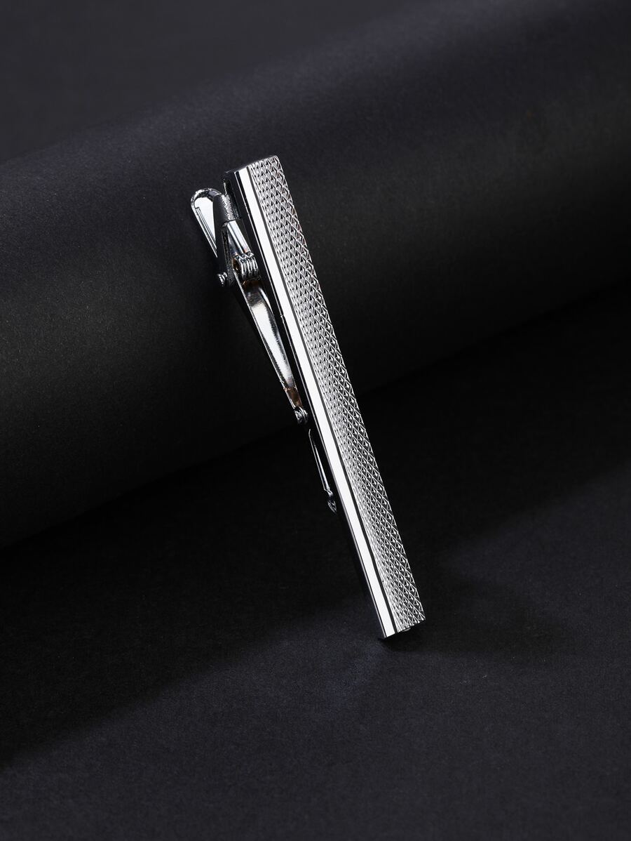 Fashionable and Popular Men Textured Tie Clip Copper for Jewelry Gift and for a Stylish Look