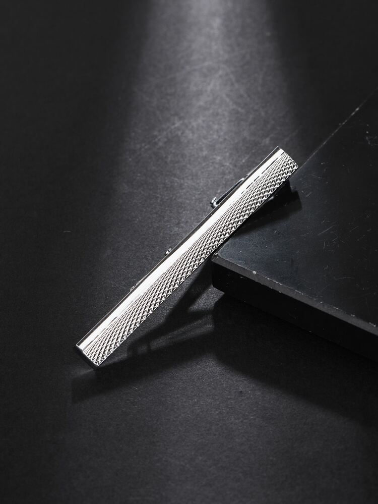 Fashionable and Popular Men Textured Tie Clip Copper for Jewelry Gift and for a Stylish Look