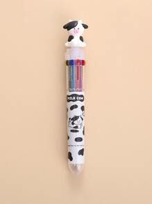1入組奶牛設計圓珠筆 - 黑與白 - 查看 1
