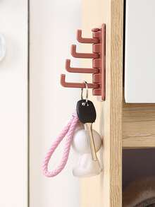 4pcs Punch-free  Random Color Wall Hook - Multicolor - View 3