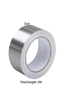 1roll Solid Moisture-proof Tape - Silver - View 3