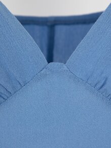 SHEIN VCAY 素色高衩吊帶洋裝